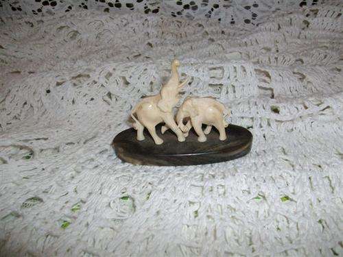 small ivory and bone elephant
