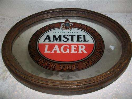 Amstel oval bar mirror