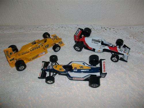 collectable set of three racing model cars