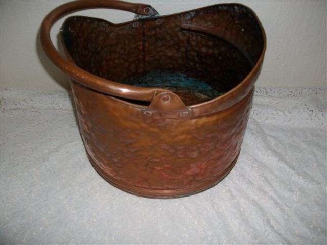 copper coal bucket