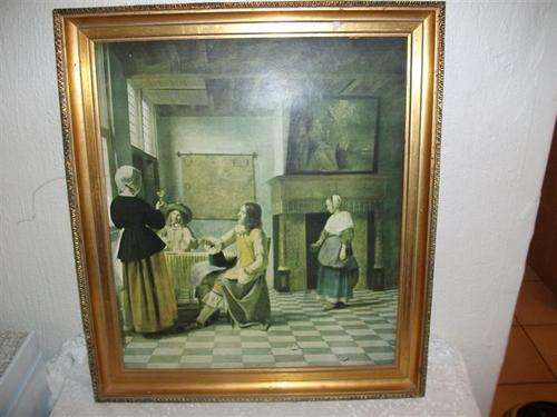 Lovely victorican scence print no glass