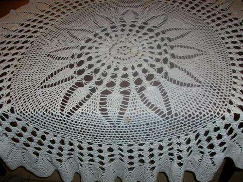 Large crochet table cloth