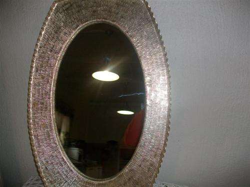 Large and lovely gold plated vintage wall mirror