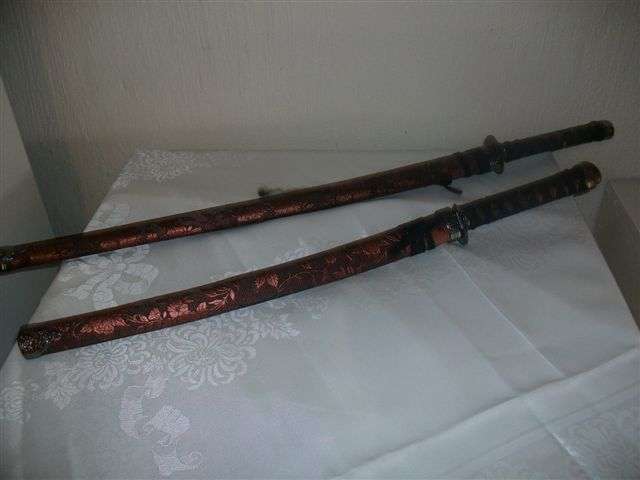 Two display swords in sealths