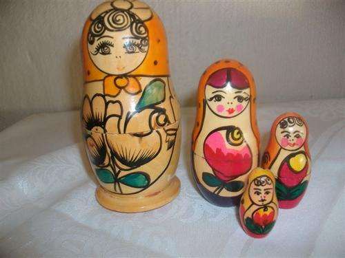 Collection of collectable russian wooden dolls
