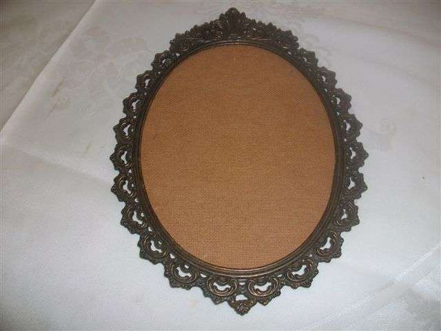 Vintage framed mental ornate italian frame
