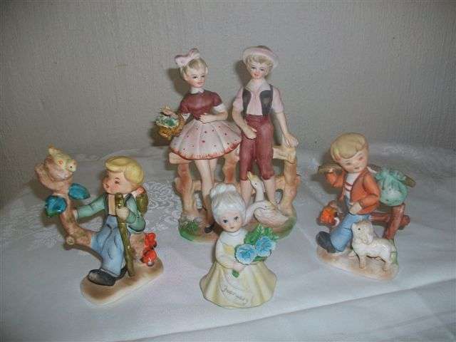 A group of frigurines for the collection some are capri