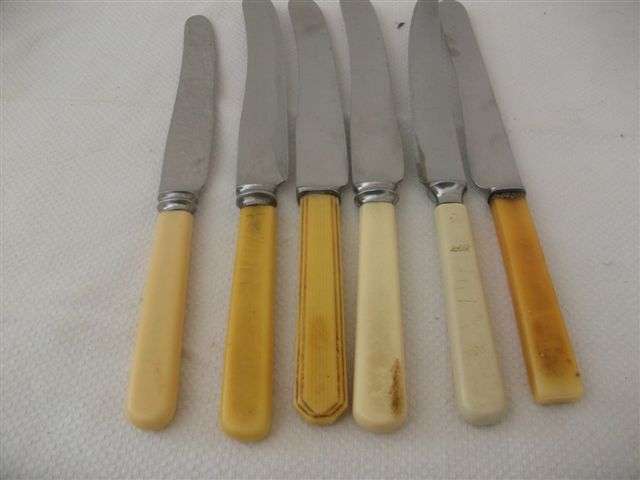 6x assorted lot of vintage knives some are bone