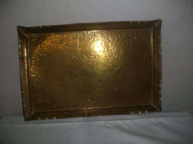 vintage brass tray