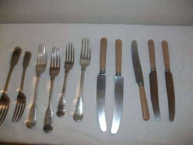 Vintage table enps forks and vintage table knifes