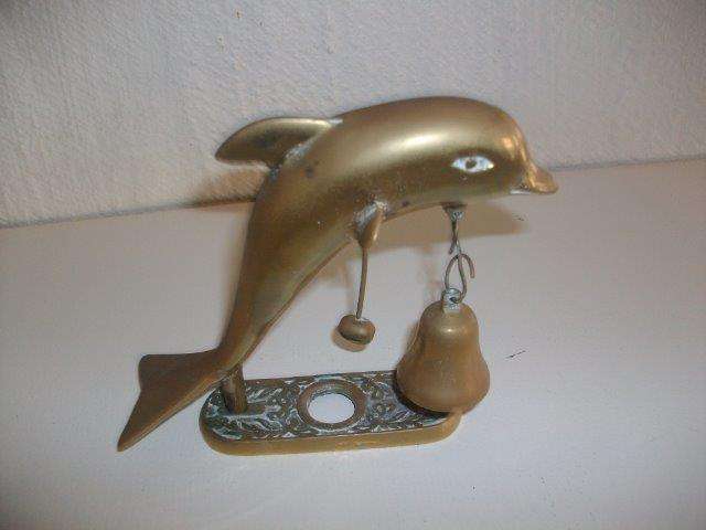 Nice brass dolphin small gong/bell