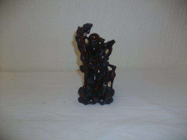 small wooden collectable Chinese figurine buddha ?