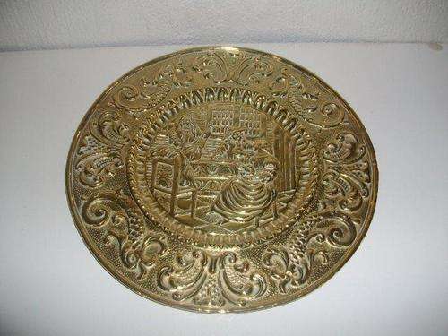 last one nice brass round wall plate