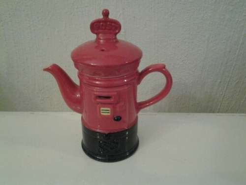 nice and large red post box novelty tea pot