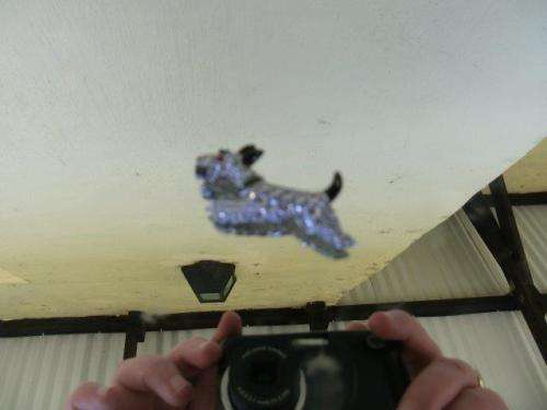 pretty little vintage costume marquiette style dog brooch