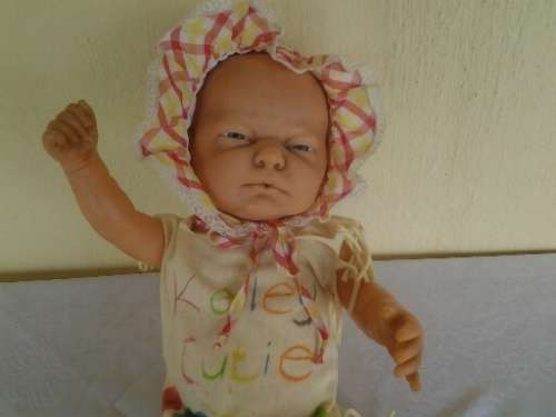 Very nice hard plastic baby angle new born doll