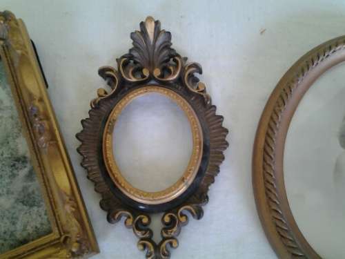 Three assorted vintage picture frames