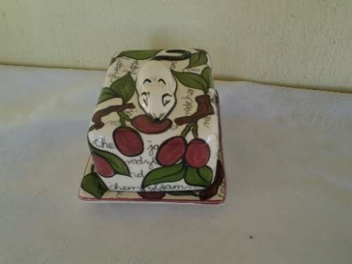 cute more modern porcelain butter dish