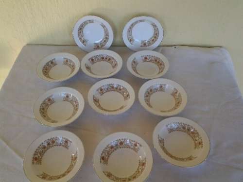 nagoya fine china lot of nine small pudding bowls