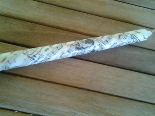 a pair of stunning brass goblets candle holders with candles