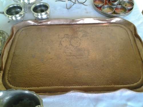 huge lot of assorted copper sliver plated items up for sale please see pictures