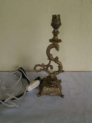 stunning vintage ornate brass lamp base