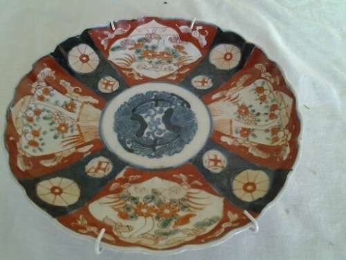 collectable oriental porcelain Imari ? wall plate