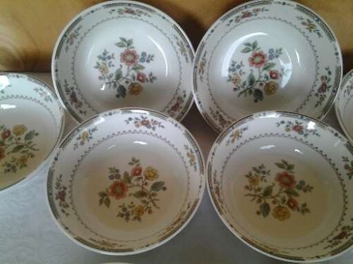 set of eight larger Royal doulton procelain KingsWood pudding /soup bowls