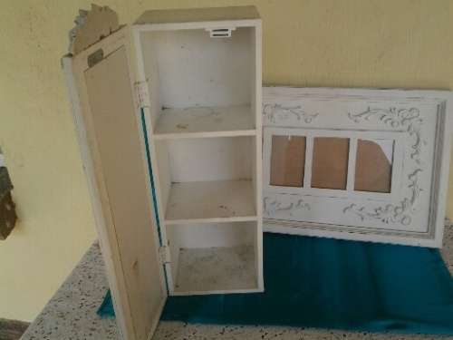 Modern nice wall picture frame with a small decorative cupboard please see pictures