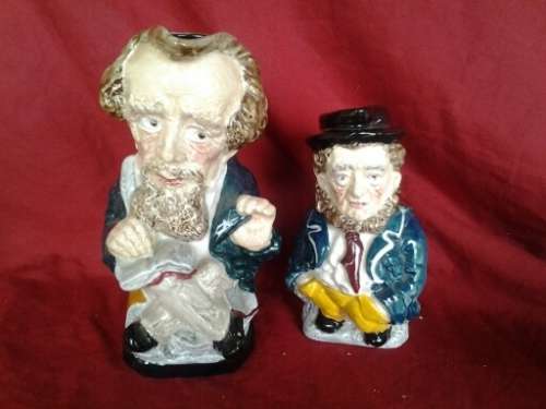 two porcelain vintage Burleigh wear character mugs