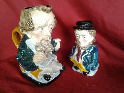 two porcelain vintage Burleigh wear character mugs