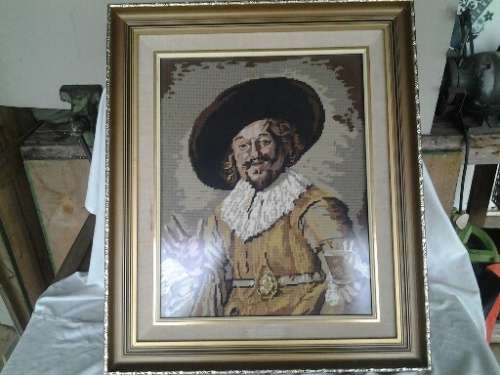 nice framed large jan van Riebeek taperstry