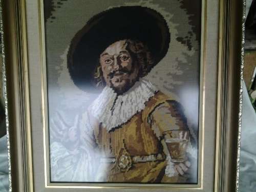 nice framed large jan van Riebeek taperstry