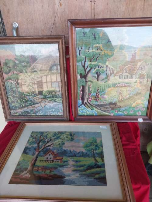 Three stunning cottage style tapestries