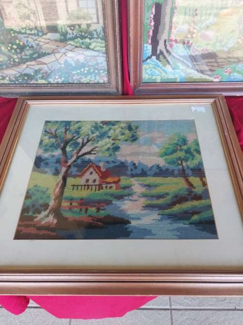 Three stunning cottage style tapestries