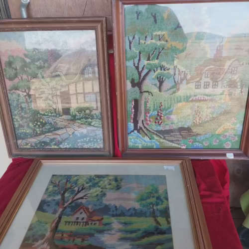 Three stunning cottage style tapestries