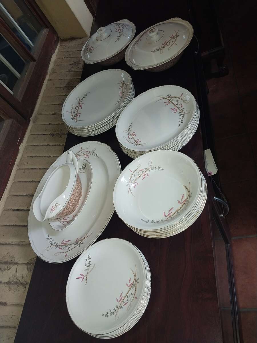 Complete vintage John Maddock dinner set