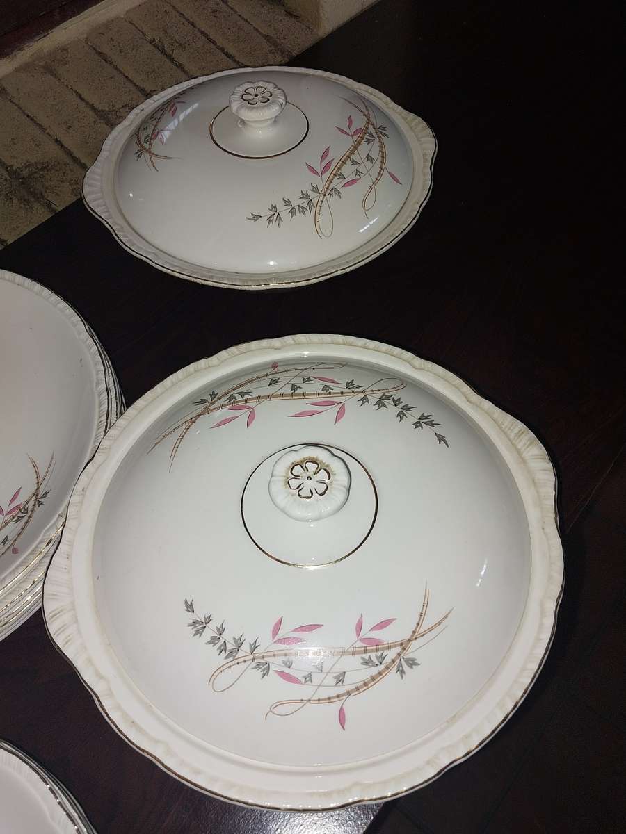 Complete vintage John Maddock dinner set
