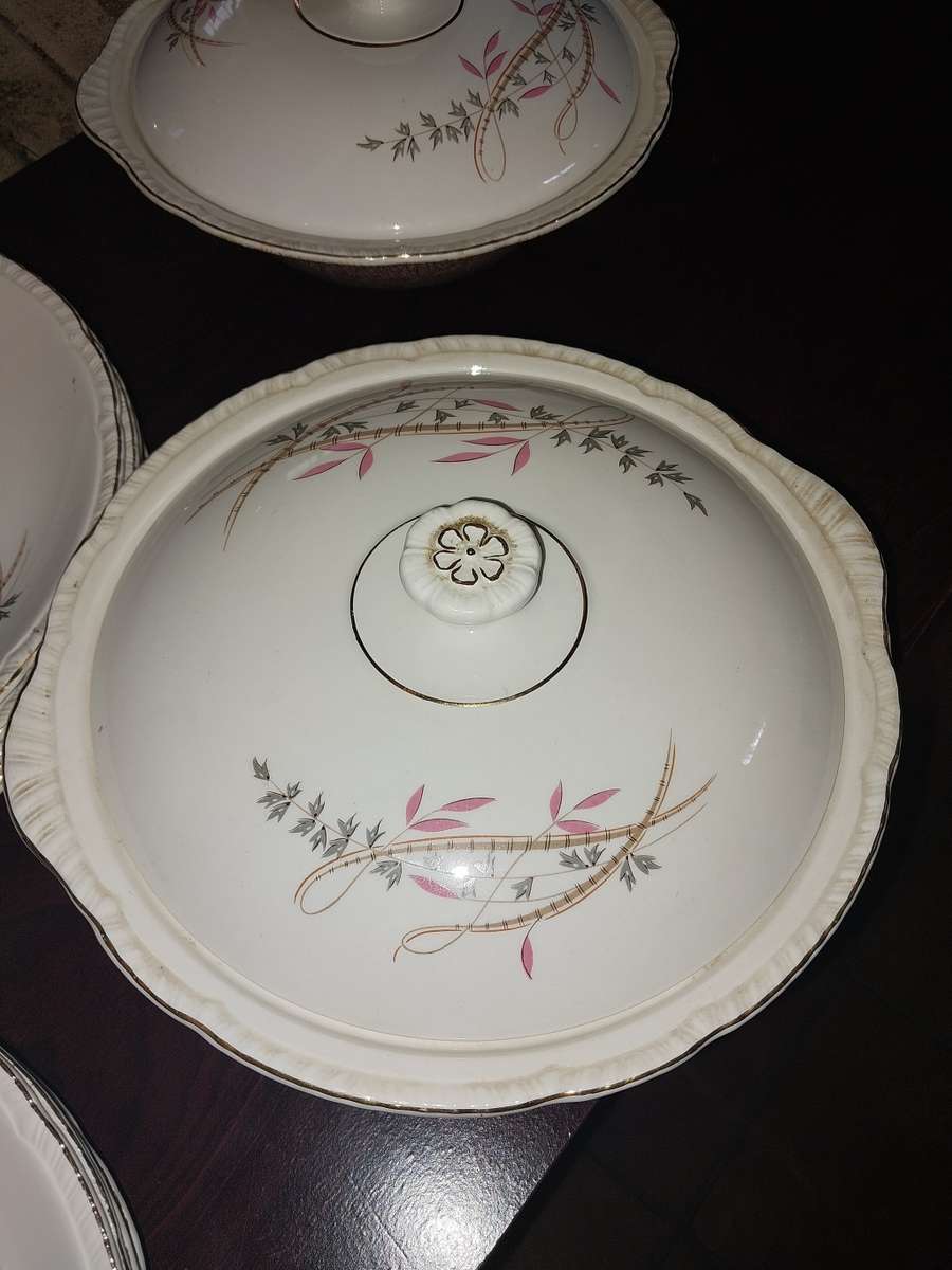 Complete vintage John Maddock dinner set