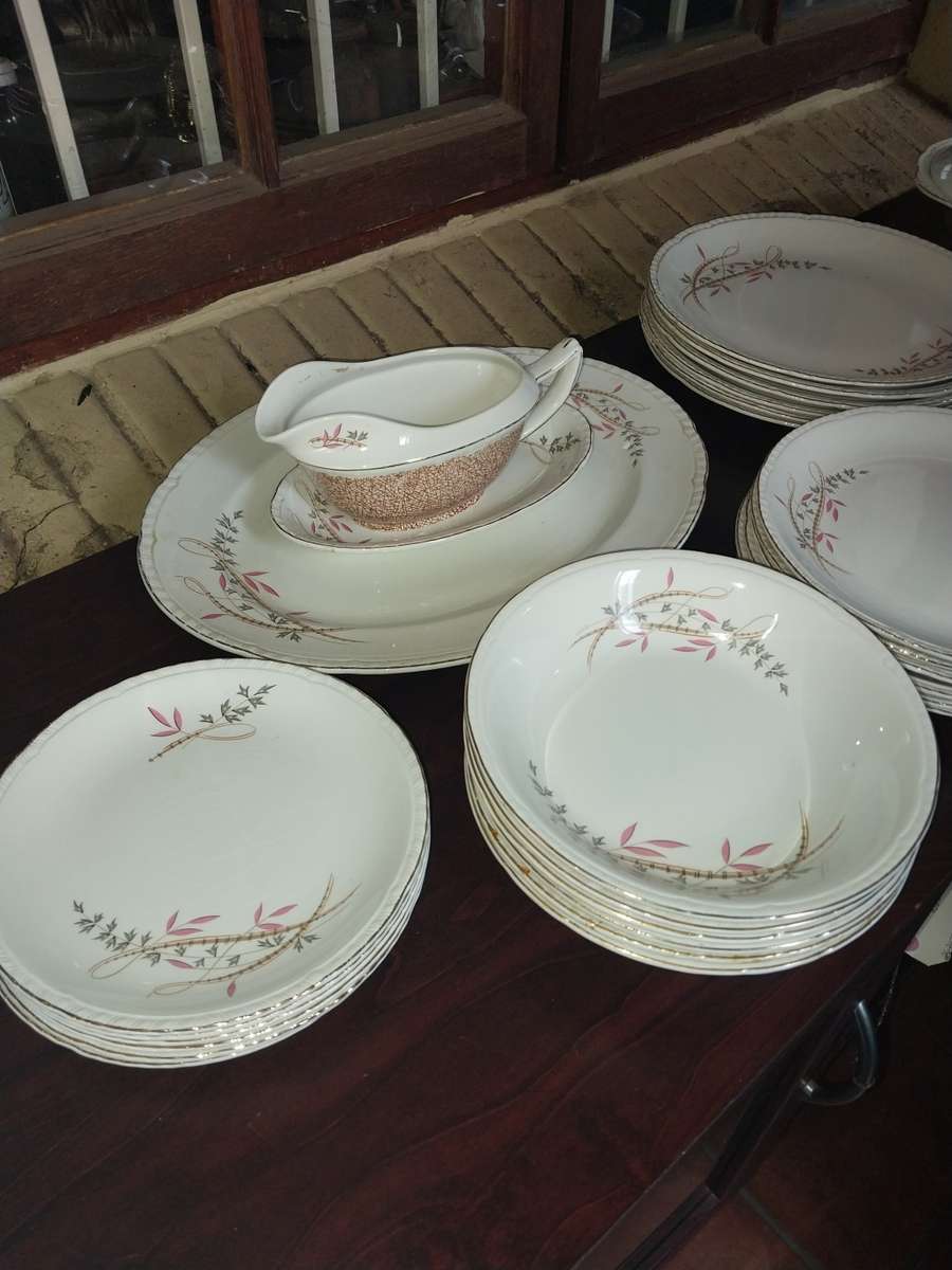 Complete vintage John Maddock dinner set