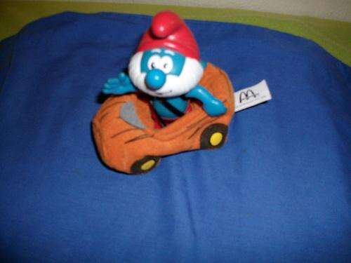 papa smurf in a soft car , made for mcd's *R30* sale