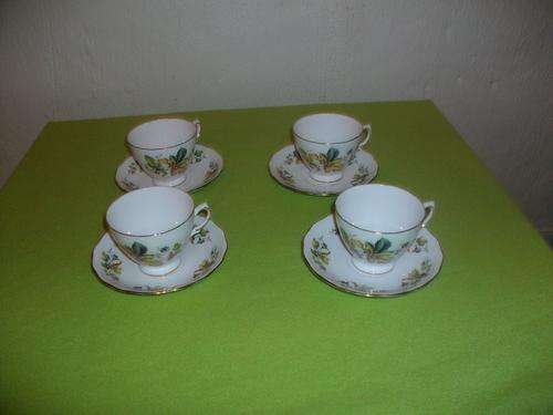 Beautiful Queen Anne tea cups with saucers
