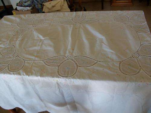 Nice embroidered large table cloth
