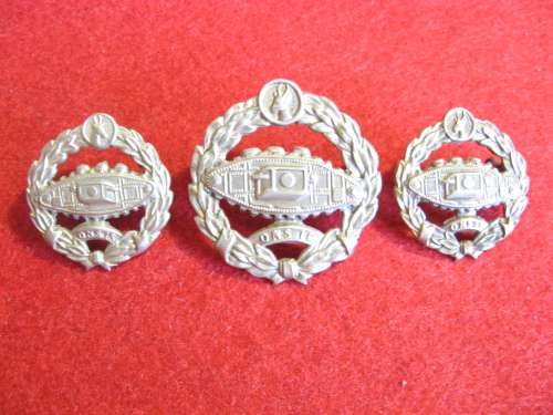 SA Tank Corps WM cap and collars WWII