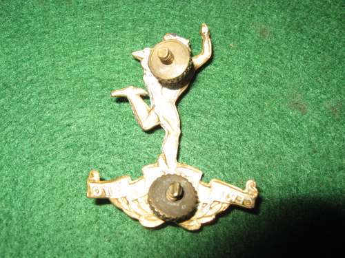 SA Corps of Signals chrome BiM cap badge (Jimmy)