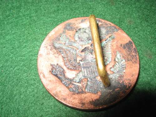 US Air Force copper belt buckle