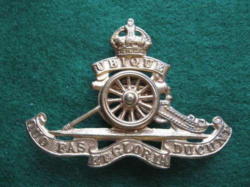 Royal Artillery GM, turning wheel, KC cap badge