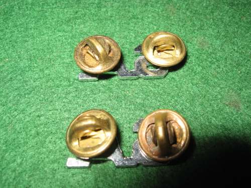 "SA" Infantry chrome collars pair