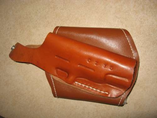 CZ 75 leather ankle holster, new condition