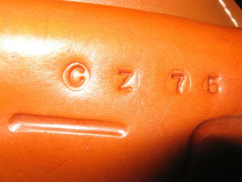 CZ 75 leather ankle holster, new condition